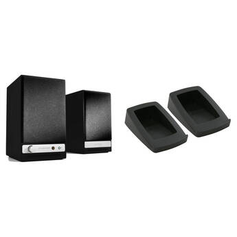 Audioengine HD3 Bluetooth Speaker System with DS1 Desktop Stands Kit (Satin Black, Pair)