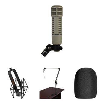 Electro-Voice RE20 Dynamic Microphone Broadcaster Kit (Fawn Beige)
