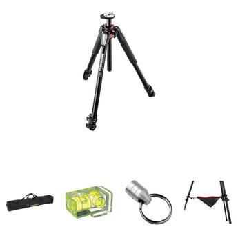 Manfrotto MT055XPRO3 Aluminum Tripod Deluxe Kit 9