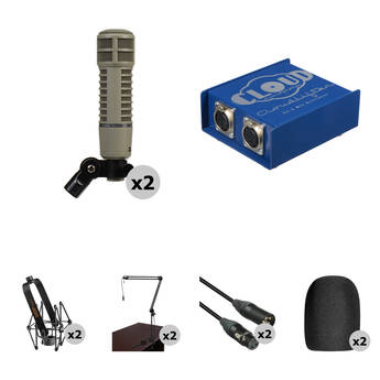 Electro-Voice RE20 2-Person Broadcaster and Cloudlifter Kit (Fawn Beige)