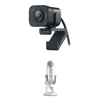 Logitech StreamCam & Blue Yeti USB Microphone Video Streaming Kit