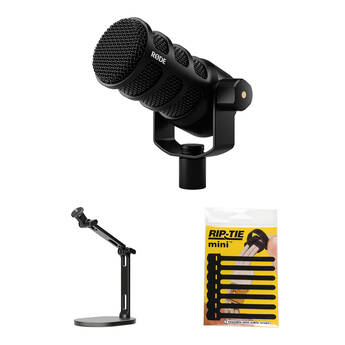 RODE PodMic USB and XLR Microphone Kit with DS2 Desktop Studio Arm