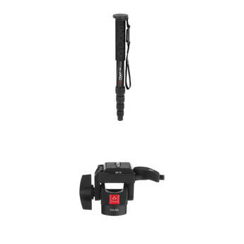 Oben CTM-2500 Carbon Fiber Monopod with VH-R2 Tilt Head Kit