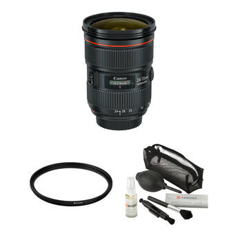 Canon EF 24-70mm f/2.8L II USM Lens with Accessories Kit B&H