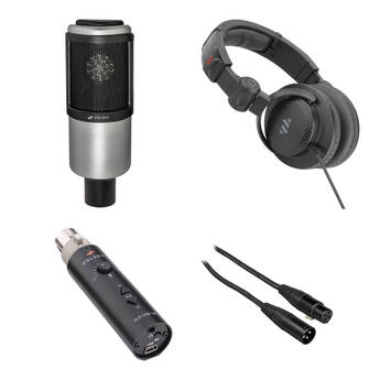 Polsen PR-65 Large-Diaphragm Mic Portable Podcasting Kit