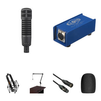 Electro-Voice RE20 1-Person Broadcaster and Cloudlifter Kit (Black)