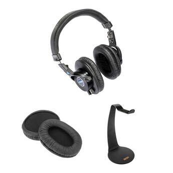 Senal SMH-1000 Professional Field and Studio Monitor Headphones Kit with Stand and Leather Earpads