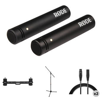 RODE M5 Matched Pair Condenser Studio Recording Bundle