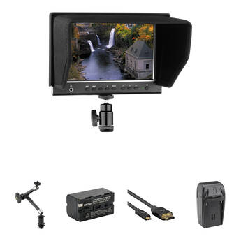 Elvid RigVision 7" On-Camera Monitor with Battery, Articulating Arm & HDMI Cable Kit