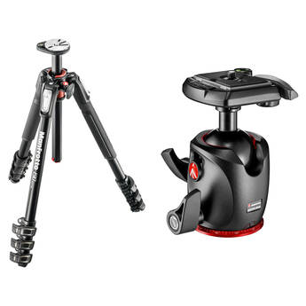 Manfrotto MT190XPRO4 Aluminum Tripod Kit with MHXPRO-BHQ2 XPRO Ball Head with 200PL Quick Release System