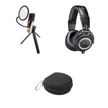 Apogee Electronics HypeMiC USB Cardioid Condenser Microphone Kit with Audio-Technica ATH-M50x Headphones & Case