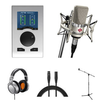 RME Babyface Pro FS Kit with Interface, Neumann TLM-102 Mic, Neumann NDH 20 Headphones, Cable, and Stand