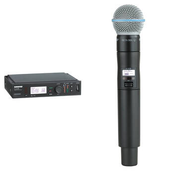 Shure ULX-D Digital Wireless Handheld Microphone Kit with Beta 58A Capsule (H50: 534 to 598 MHz)