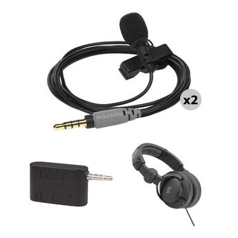 RODE smartLav+ Two Person Lavalier Interviewer Kit for iOS Devices