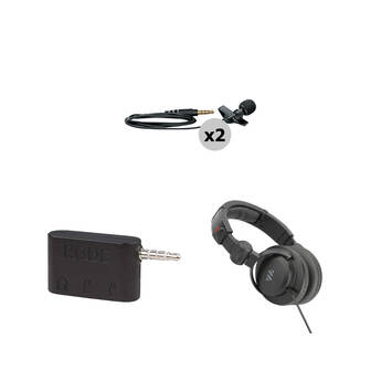 Shure Dual MOTIV MVL Lavalier Microphone and Two-Person Interview Kit