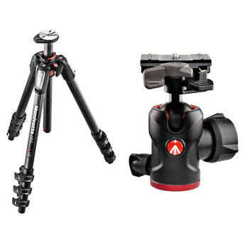 Manfrotto MT055CXPRO4 Carbon Fiber Tripod and 494 Ball Head Kit with 200PL-PRO Quick Release Plate