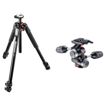 Manfrotto MT055XPRO3 Aluminum Tripod and XPRO 3-Way Pan-and-Tilt Head Kit