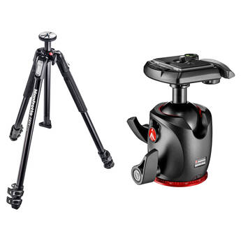 Manfrotto MT190X3 Aluminum Tripod & MHXPRO-BHQ2 XPRO Ball Head Kit with 200PL Quick Release System