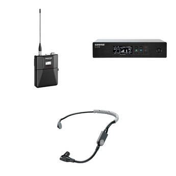 Shure QLXD14/SM35 Digital Wireless Cardioid Performance Headset Microphone System Kit (H50: 534 to 598 MHz)
