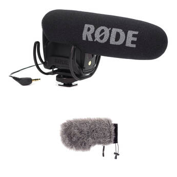 RODE VideoMic Pro Camera-Mount Shotgun Microphone Kit with Auray Custom Windshield