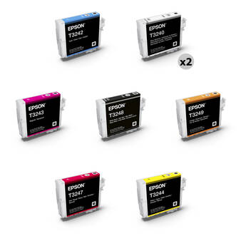 Epson T324 UltraChrome HG2 Ink Cartridge Kit with Matte Black