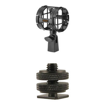 Auray SHM-ESG Suspension Shockmount with Shoemount Adapter for Shotgun Microphones
