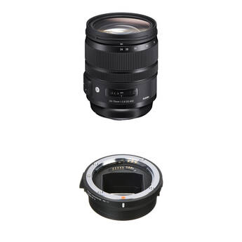 Sigma 24-70mm f/2.8 DG OS HSM Art Lens for Canon EF and MC-11 Mount Converter/Lens Adapter for Sony E Kit