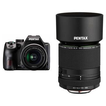 Pentax KF DSLR Camera with 18-55mm and 55-300mm Lenses Kit