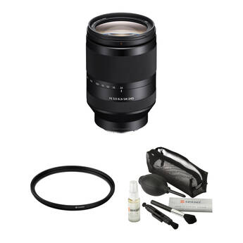 Sony FE 24-240mm f/3.5-6.3 OSS Lens with UV Filter Kit