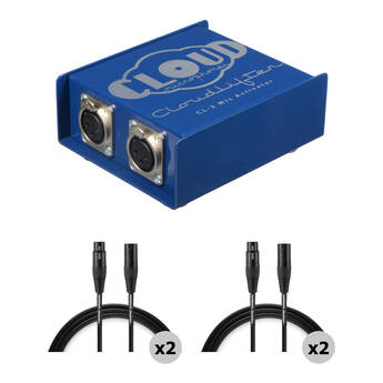 Cloud Microphones Cloudlifter CL-2 Mic Activator Kit with Warm Pro XLR Cables