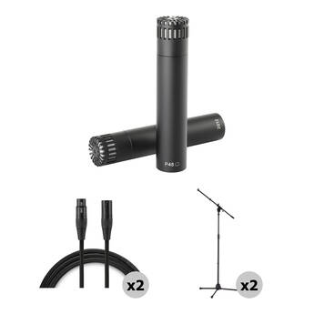 DPA Microphones ST2012 Cardioid Microphone Kit with Stands & Cables (Stereo Pair)