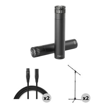 DPA Microphones ST2015 Wide-Cardioid Microphone Kit with Stands & Cables (Stereo Pair)