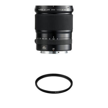 FUJIFILM GF 23mm f/4 R LM WR Lens with UV Filter Kit