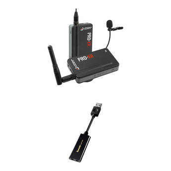 Azden PRO-XR Digital Camera-Mount Wireless System with Sound Blaster PLAY 3! Sound Card