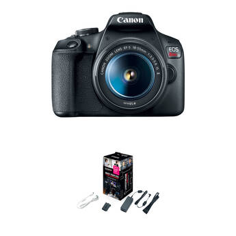 Canon EOS Rebel T7 DSLR Camera with 18-55mm Lens and Webcam Starter Kit
