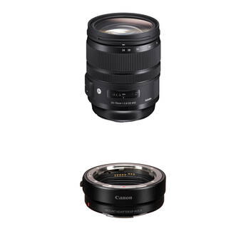 Sigma 24-70mm f/2.8 DG OS HSM Art Lens to Canon RF-Mount Adapter Kit
