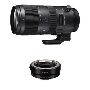Sigma 70-200mm f/2.8 DG OS HSM Sports Lens to Canon RF-Mount Adapter Kit