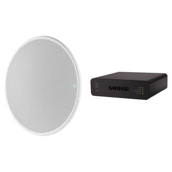 Shure MXA920W-R+USB-V Large Conferencing Room Bundle (White)