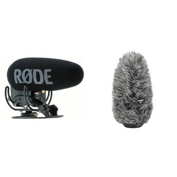 RODE VideoMic Pro+ Camera-Mount Shotgun Microphone Kit with DeadCat VMPR+ Windshield