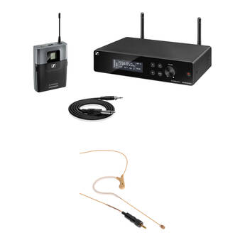 Sennheiser XSW2-CI1 Rackmount Wireless Earset Microphone System Kit (Beige, A: 548 to 572 MHz)