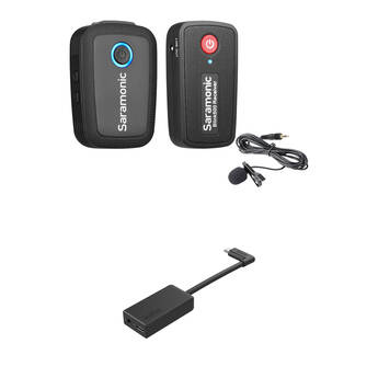 Saramonic Blink 500 B1 Digital Camera-Mount Wireless System with Lapel Mic & GoPro Pro 3.5mm Mic Adapter