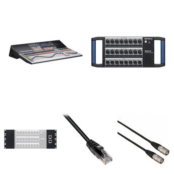 PreSonus StudioLive 64S Series III 64-Channel Digital Mixing Console with 16 x 8 Stagebox, Rackmount Ears, and Network Cables