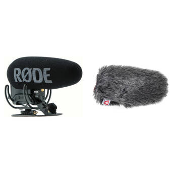 RODE VideoMic Pro+ Camera-Mount Shotgun Microphone Kit with Rycote Windshield