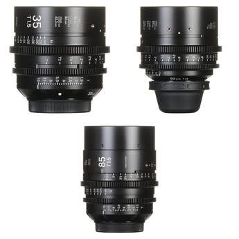 Sigma T1.5 FF High-Speed 35, 50 & 85mm Pime Lens Bundle (EF Mount)
