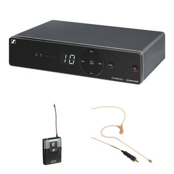 Sennheiser XSW1 Wireless Earset Microphone System Kit (Beige, A: 548 to 572 MHz)