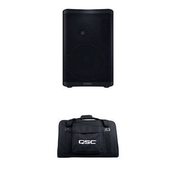 QSC CP8 Compact Powered Loudspeaker with Bag Kit