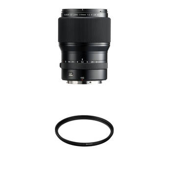 FUJIFILM GF 110mm f/2 R LM WR Lens with UV Filter Kit