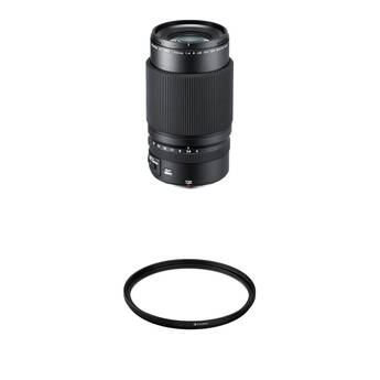FUJIFILM GF 120mm f/4 Macro R LM OIS WR Lens with UV Filter Kit