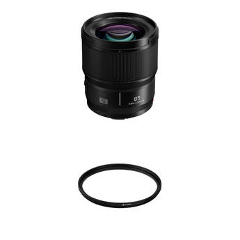 Panasonic LUMIX S 85mm f/1.8 Lens with UV Filter Kit