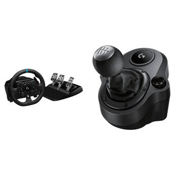 Logitech G G923 TRUEFORCE Sim Racing Wheel and Pedals Kit with Driving Force Shifter (PC, Xbox X|S, Xbox One)